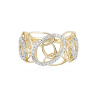 Gouden ring met I1 (I) Diamanten (Ornaments by de Melo)