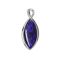 Zilveren hanger met een lapis lazuli