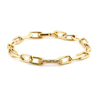 Zilveren armband met I3 (I) Diamanten