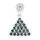 Zilveren hanger met Fancy diamanten