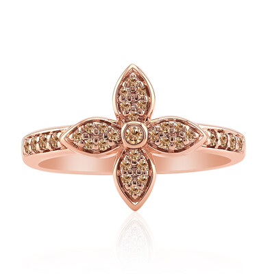 Gouden ring met een SI1 Argyle Rose De France Diamant (Annette)