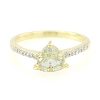 Zilveren ring met een Amazone-beril