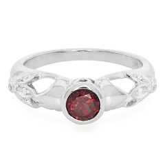 Zilveren ring met een Braziliaanse rhodoliet