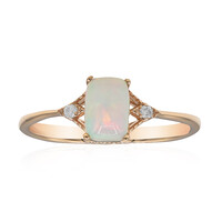 Gouden ring met een AAA Welo-opaal