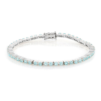 Zilveren armband met Blauwe apatieten