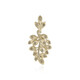 Gouden hanger met SI2 Champagne Diamanten