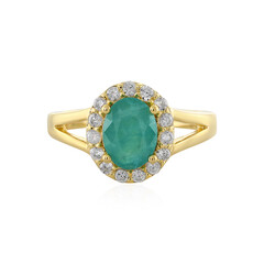 Zilveren ring met een Grandidieriet