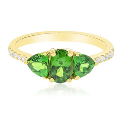 Gouden ring met een AAA tsavoriet (CIRARI)