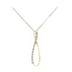 Gouden halsketting met I1 (H) Diamanten (CIRARI)
