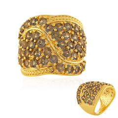 Zilveren ring met kleurwissel granaten