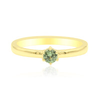 Gouden ring met een Madagaskar Demantoid (John Ferry)
