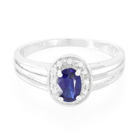 Zilveren ring met een kyaniet