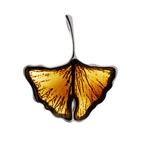 Zilveren hanger met Baltische barnsteen