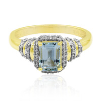 Gouden ring met een Medina Aquamarijn
