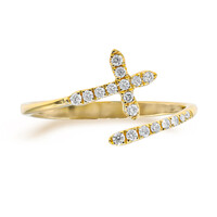Gouden ring met I1 (H) Diamanten (CIRARI)