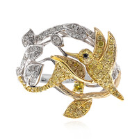 Gouden ring met een gele SI2 diamant (CIRARI)