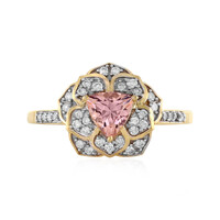 Gouden ring met een AAA morganiet (D'vyere)