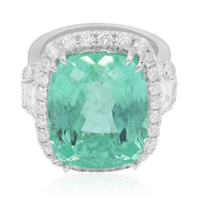 Gouden ring met een Paraiba toermalijn (CIRARI)