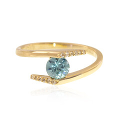 Gouden ring met een Ratanakiri zirkoon (de Melo)