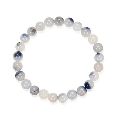 Armband met Dumortierit kwartskristallen