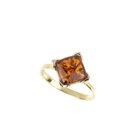Zilveren ring met een Baltische barnsteen
