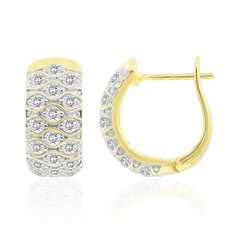 Gouden oorbellen met Diamanten SI1 (G)