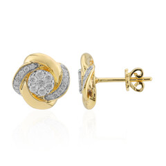 Gouden oorbellen met Diamanten SI1 (G)