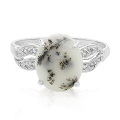 Zilveren ring met een dendrieten agaat