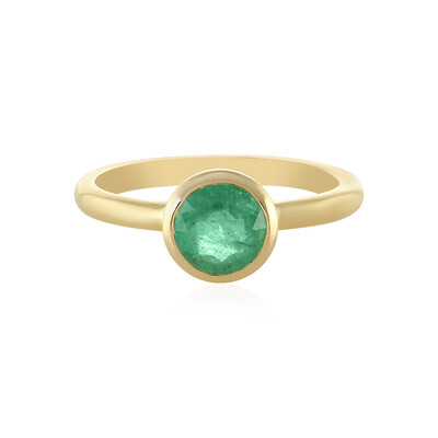 Zilveren ring met een Russische smaragd