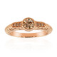 Gouden ring met een VS1 Argyle-Rose de France-Diamant (Annette)