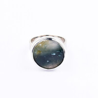 Zilveren ring met een Ocelot Jaspis