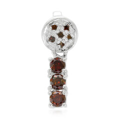 Zilveren hanger met Fancy diamanten