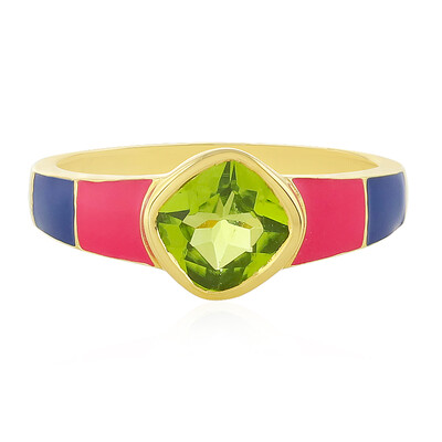Zilveren ring met een peridoot