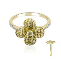 Gouden ring met een gele SI2 diamant (CIRARI)