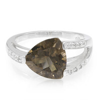 Zilveren ring met een rookkwarts