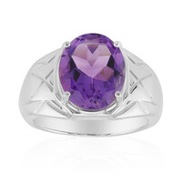 Zilveren ring met een amethist (Pallanova)