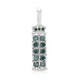 Zilveren hanger met Fancy diamanten