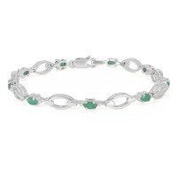 Zilveren armband met Socoto smaragden