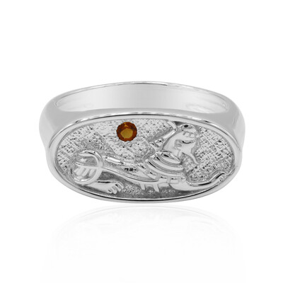 Zilveren ring met een mandarijn citrien