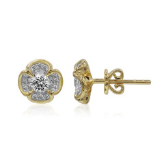 Gouden oorbellen met Diamanten SI1 (G)