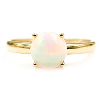 Gouden ring met een Welo-opaal