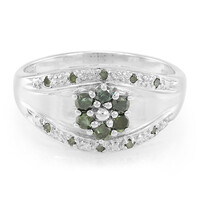 Zilveren ring met Fancy diamanten