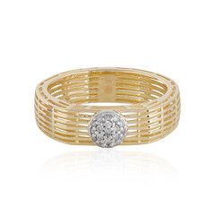 Gouden ring met I1 (I) Diamanten (Ornaments by de Melo)