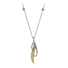 Gouden halsketting met gele S12 diamanten (CIRARI)