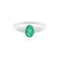 Zilveren ring met een Zambia-smaragd