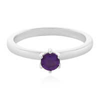 Zilveren ring met een amethist