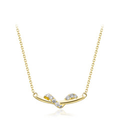 Gouden halsketting met I1 (H) Diamanten (CIRARI)