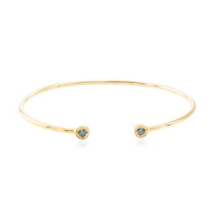 Zilveren armband met blauwe VS1 diamanten