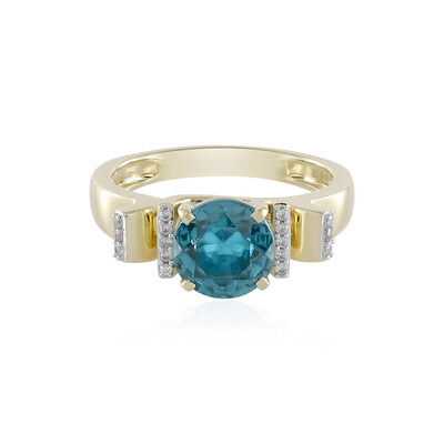 Gouden ring met een AAA Ratanakiri-zirkoon (de Melo)