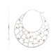 Zilveren oorbellen met Fancy diamanten